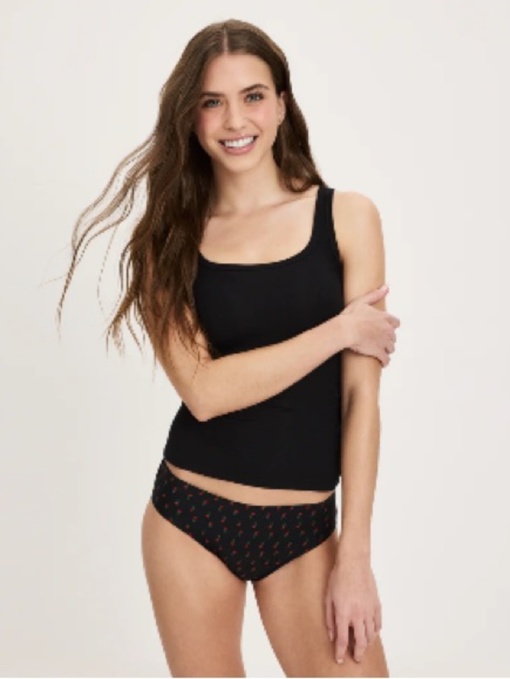 Leakproof UltraThin No-Show Bikini - Red Tulip